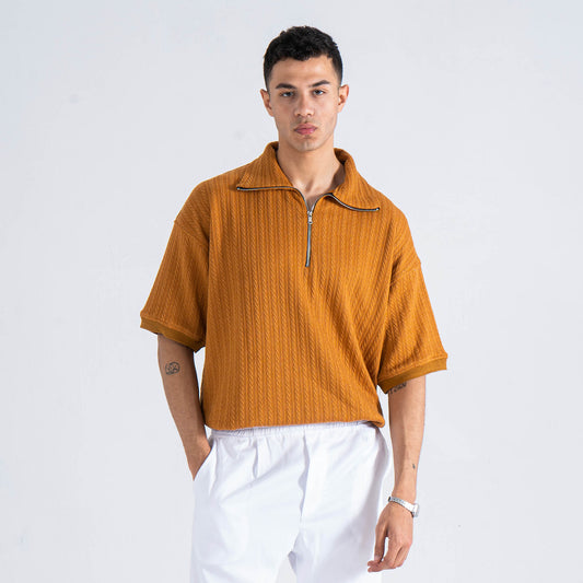 Knitted Polo T-Shirt