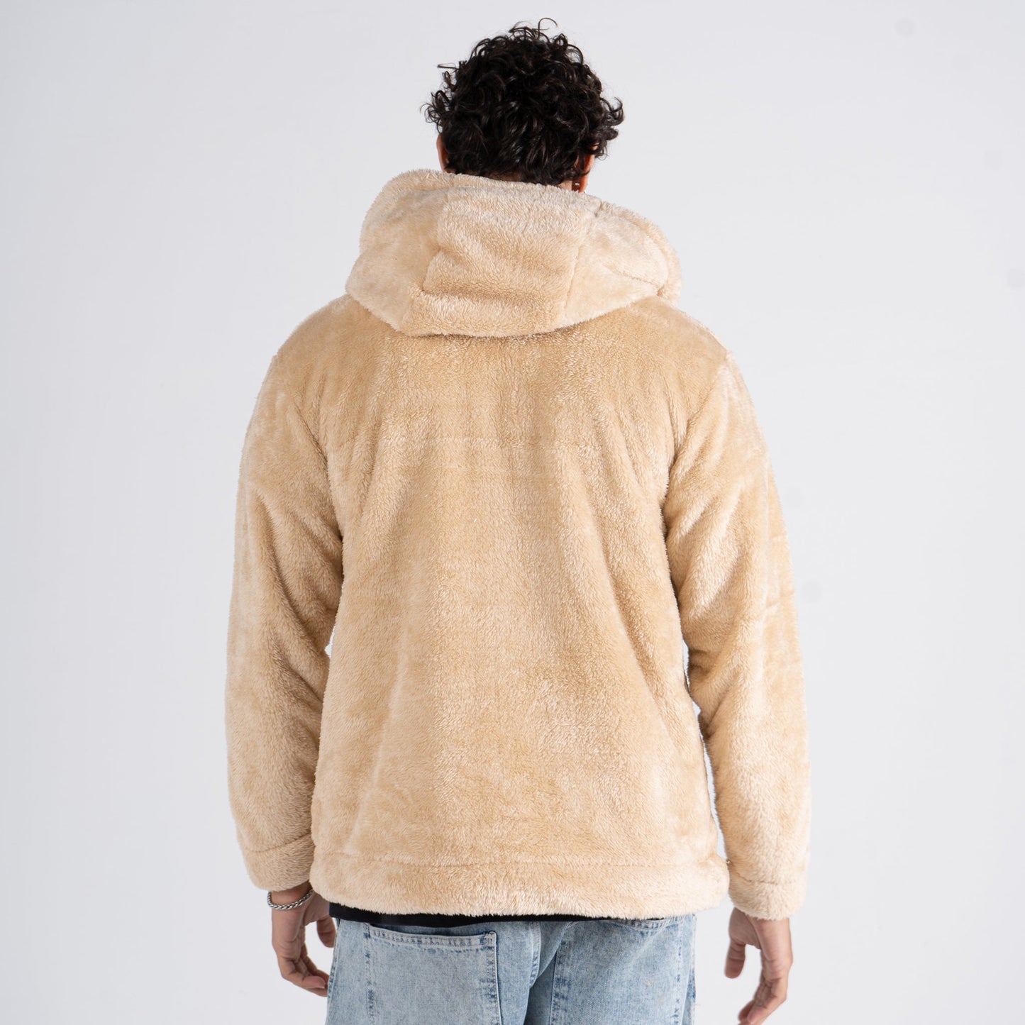 Beige Fur Jacket - oddegypt