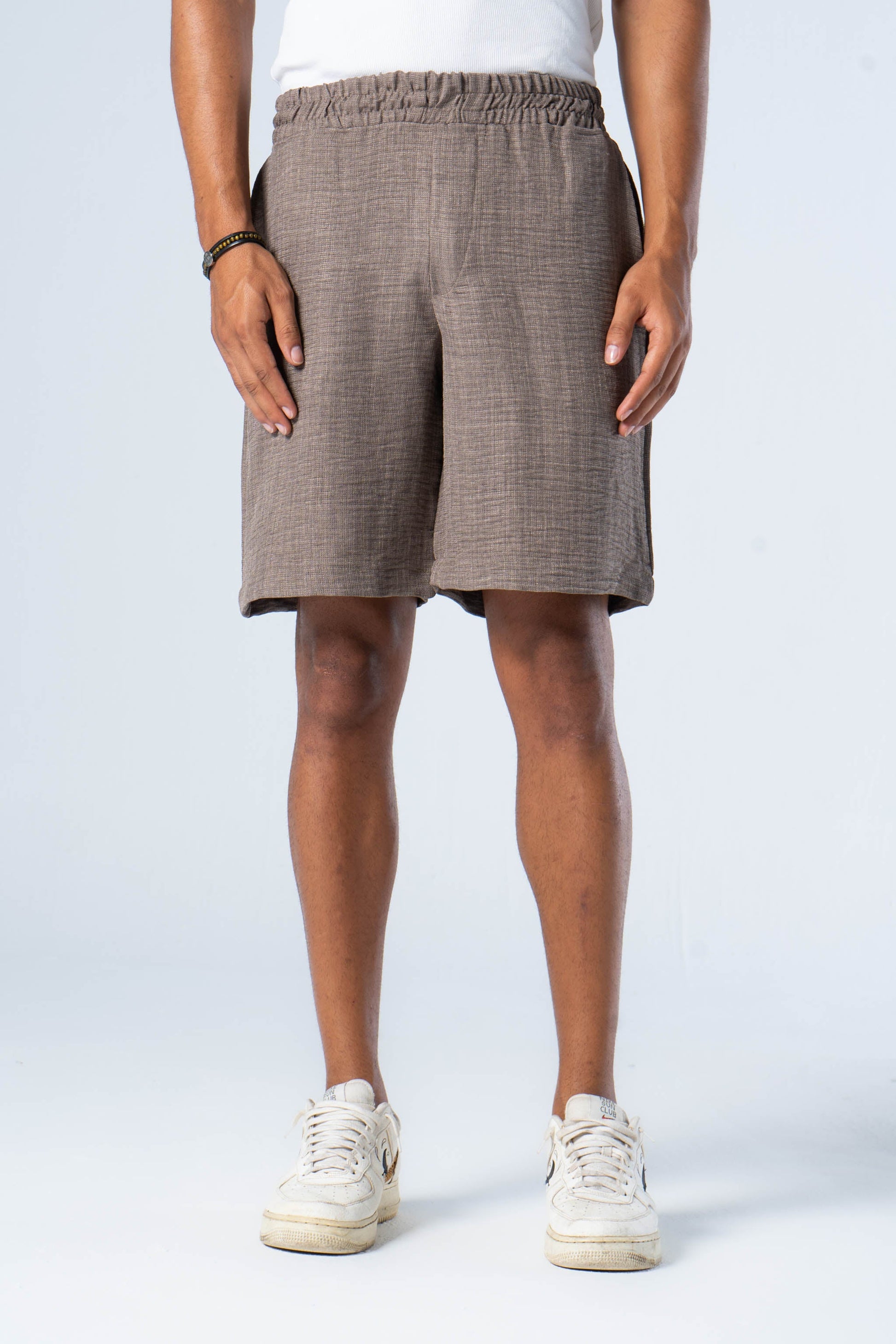 Forest Wood linen shorts - oddegypt