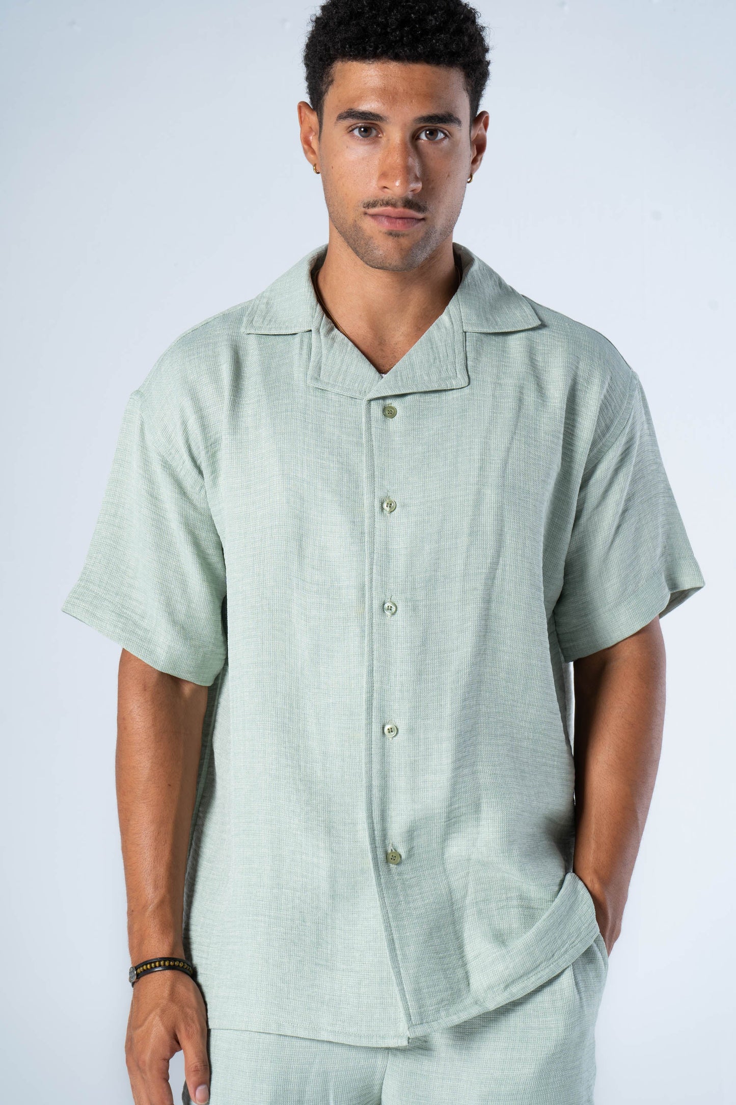 Iced Mint linen shirt - oddegypt