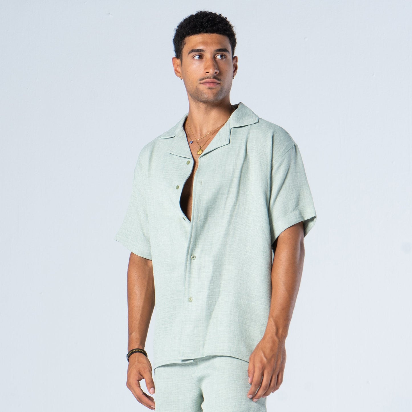 Iced Mint linen shirt - oddegypt