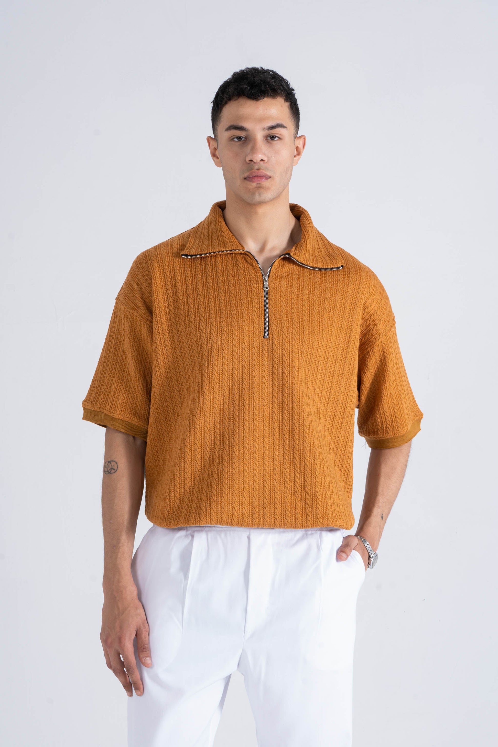 Knitted Polo T-Shirt - oddegypt