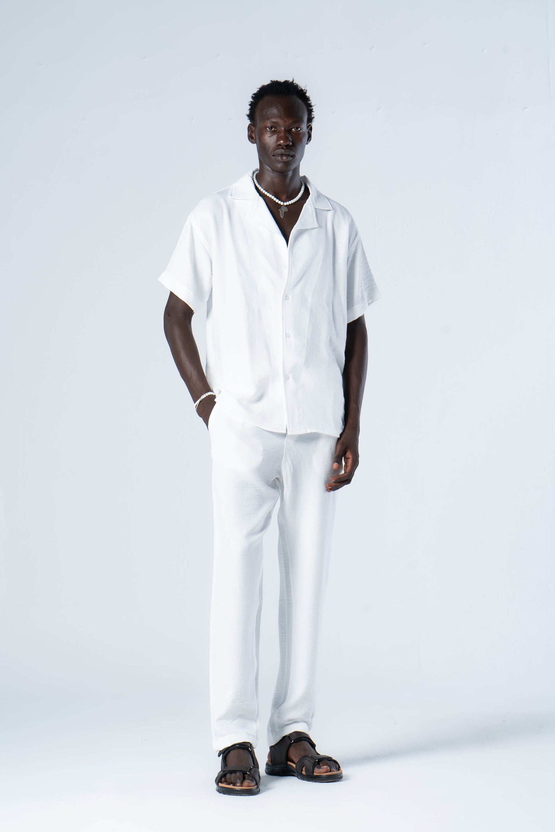 White Fog linen shirt - oddegypt