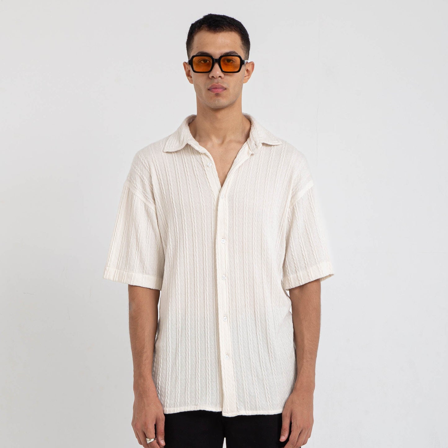 White Knit Shirt - oddegypt