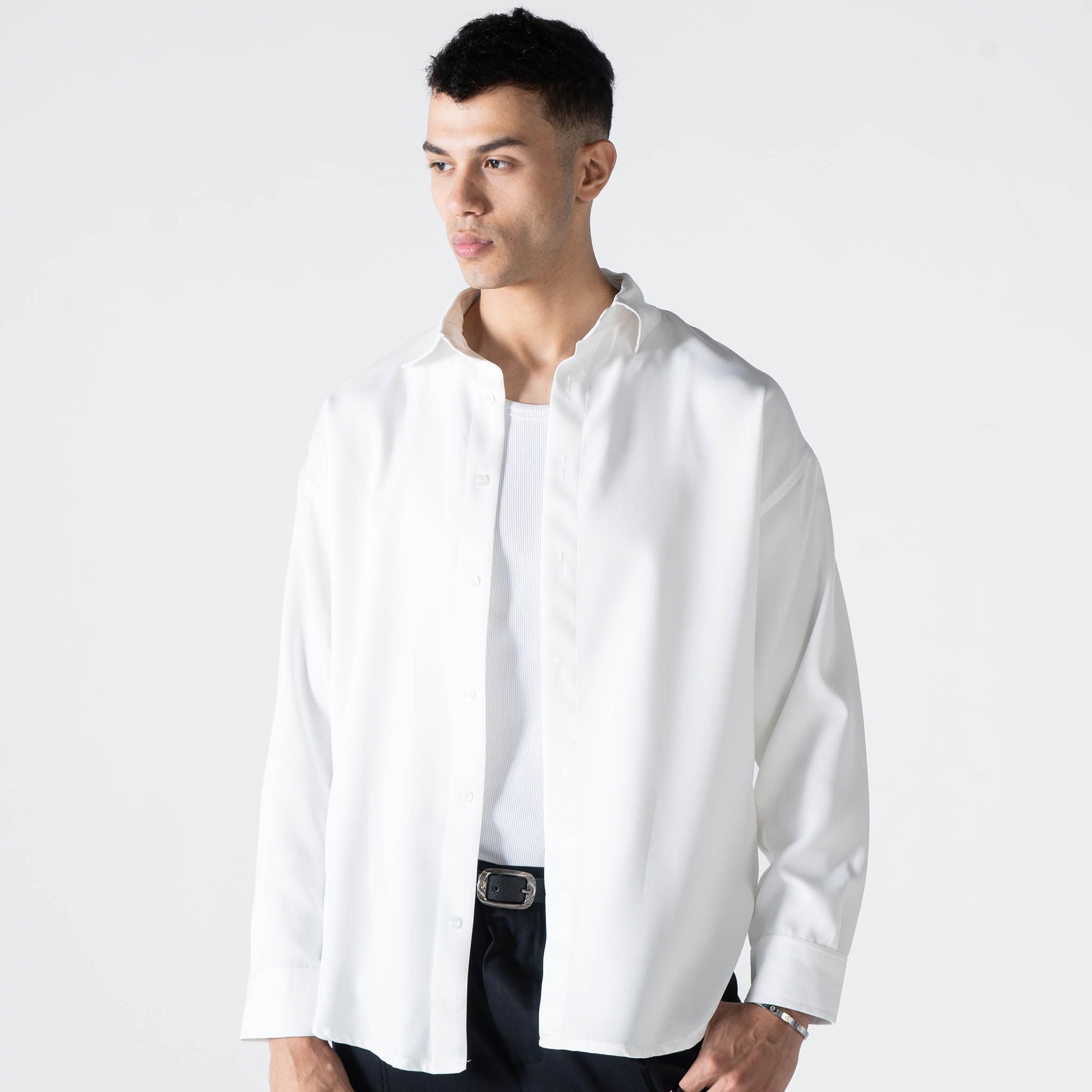 White Long Sleeve Shirt - oddegypt