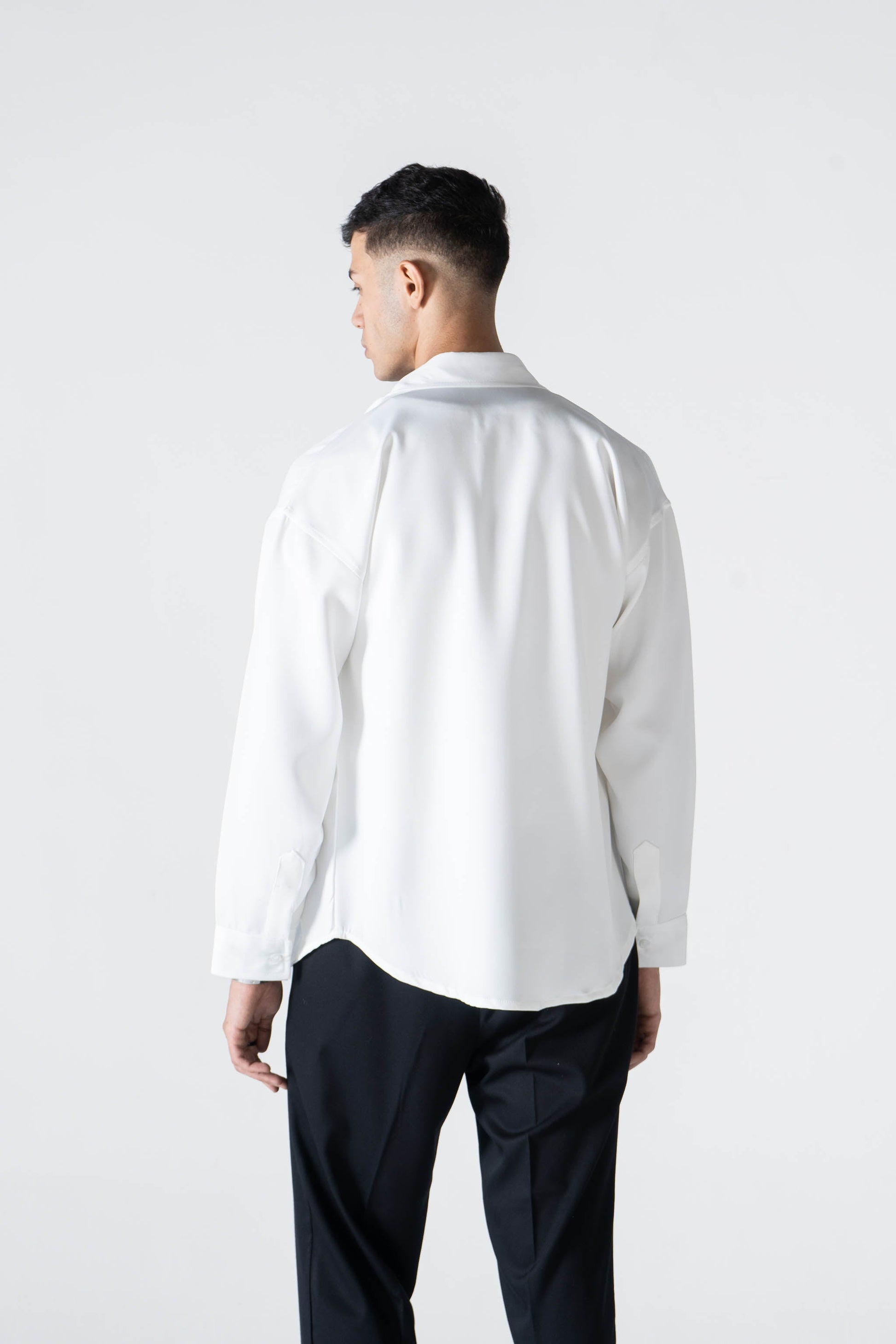 White Long Sleeve Shirt - oddegypt