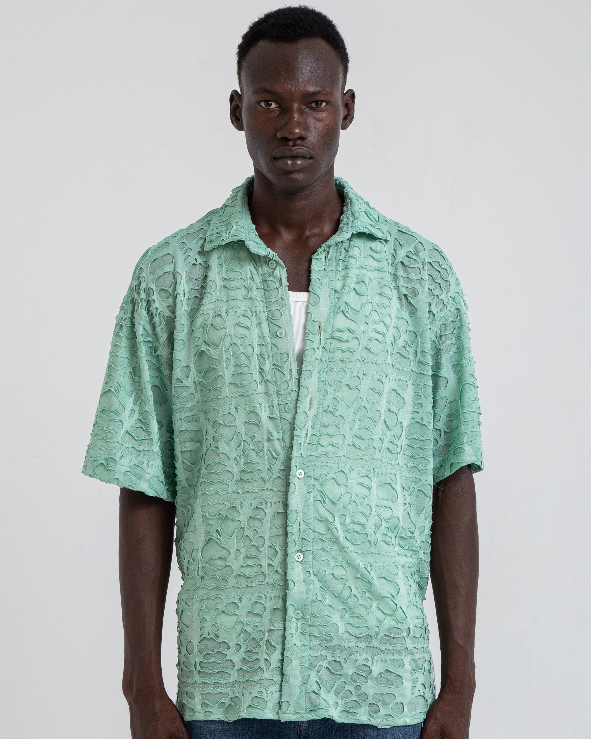 Shredded Mint Shirt - oddegypt