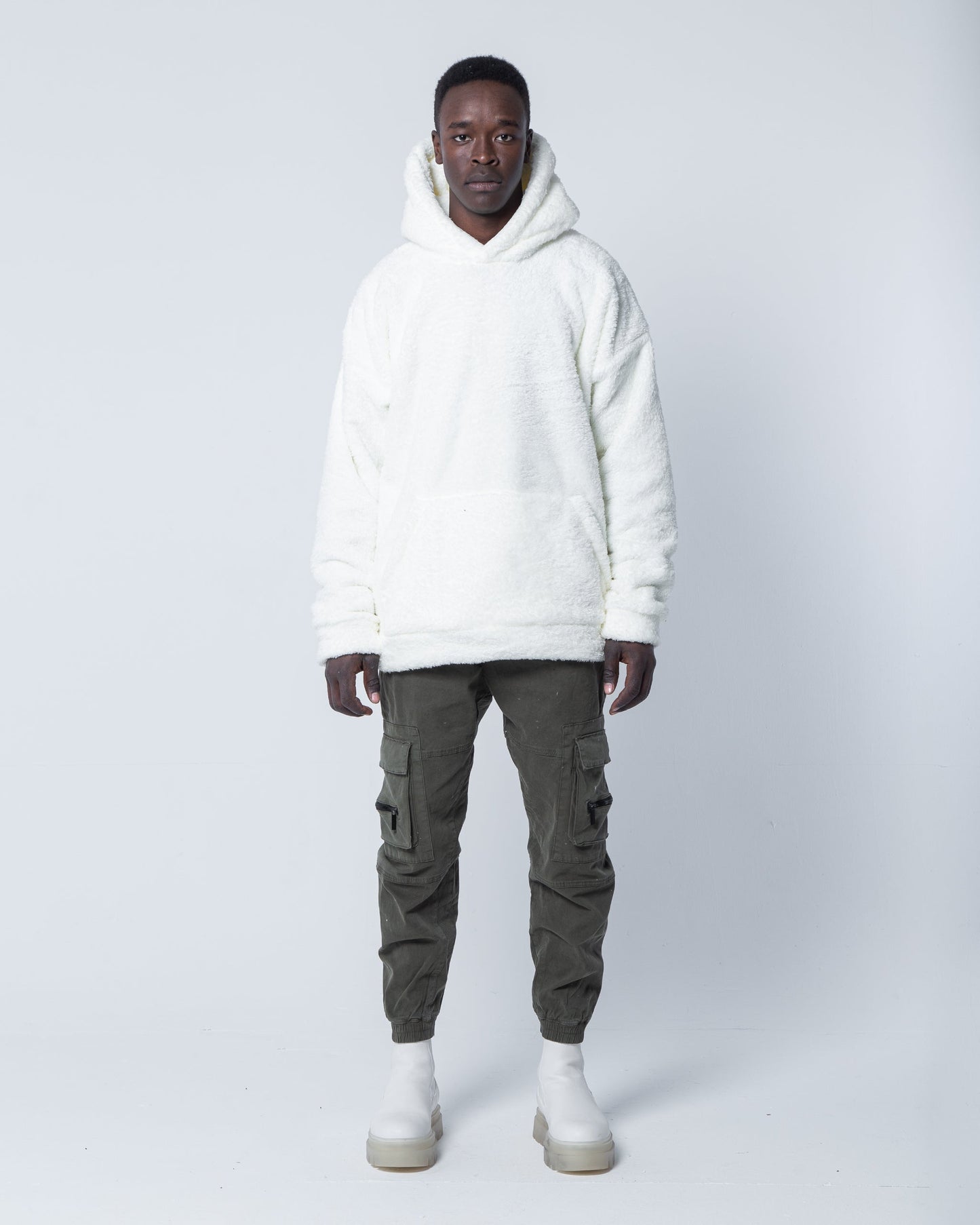 White Bear Fur Hoodie - oddegypt