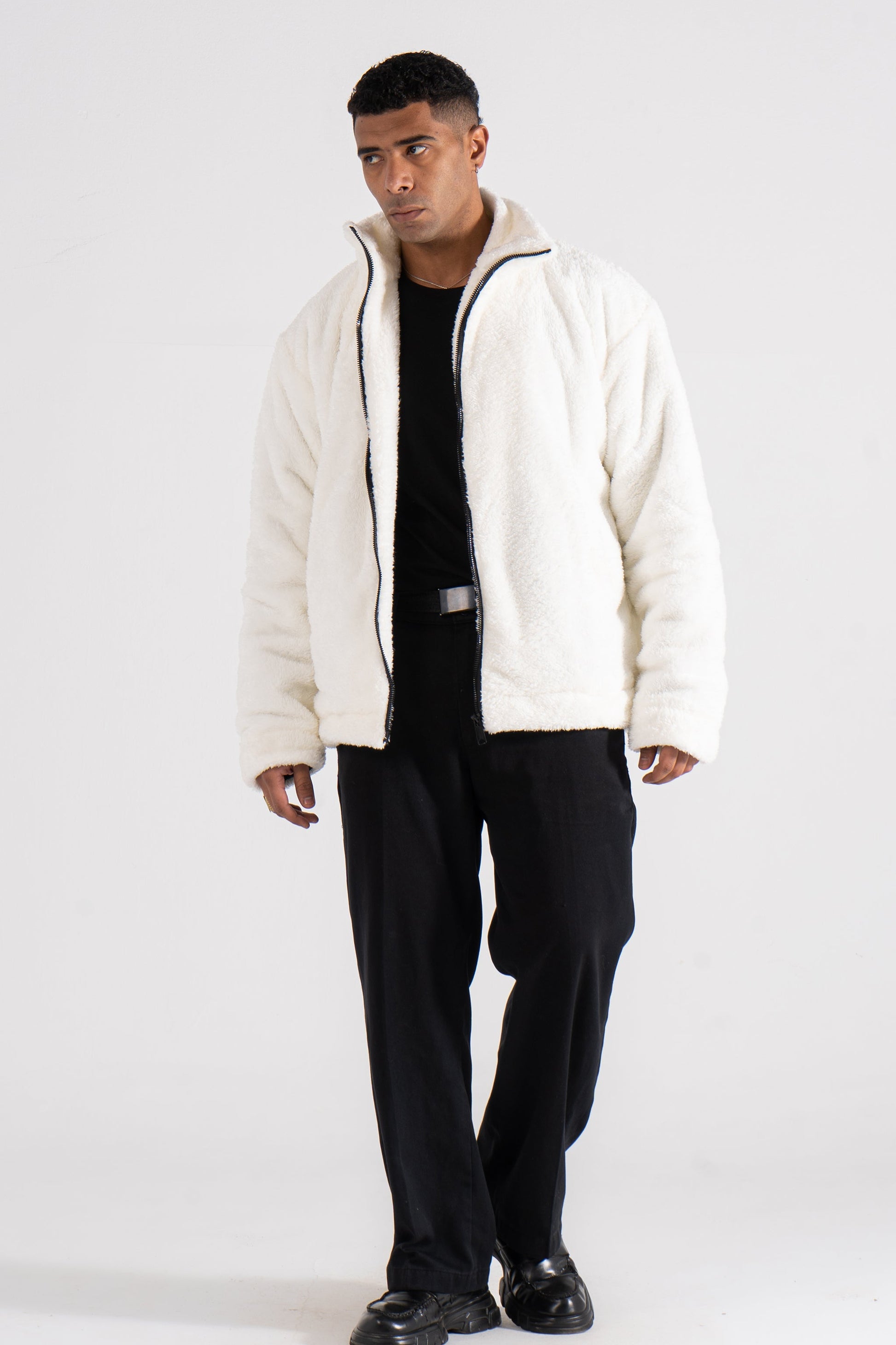 White Bear Zipper Jacket - oddegypt