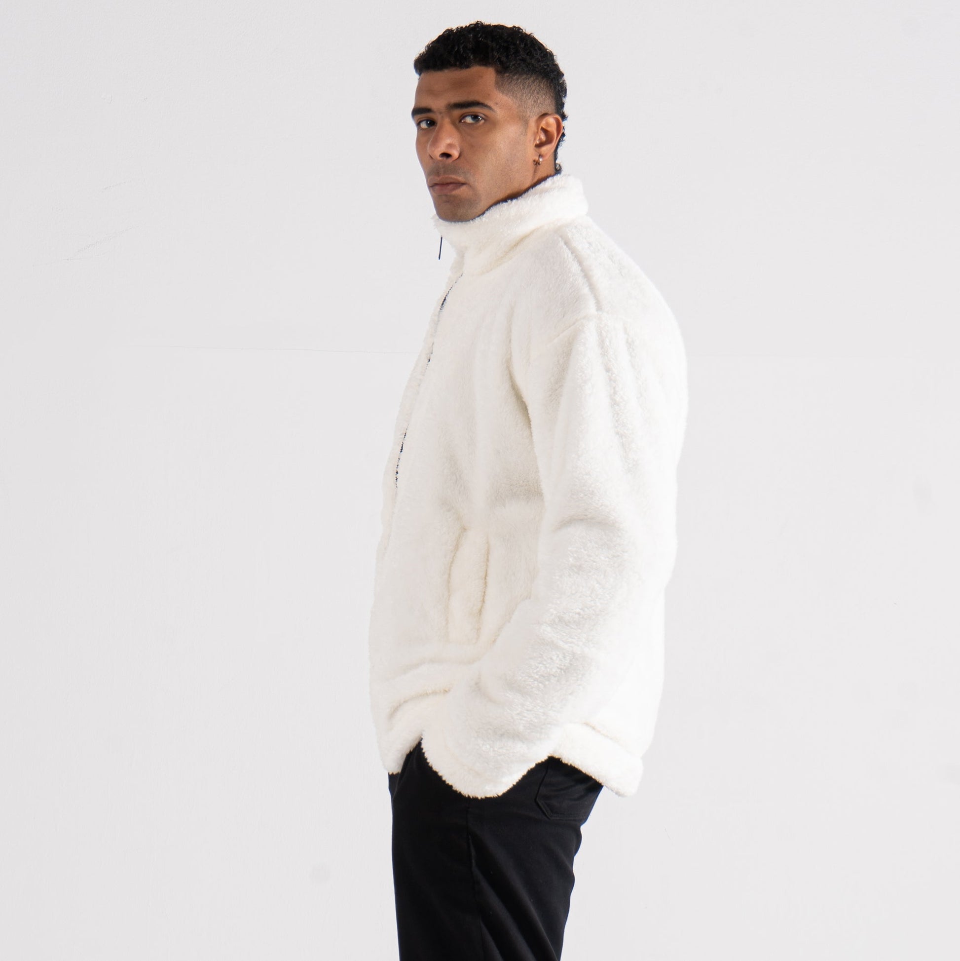 White Bear Zipper Jacket - oddegypt