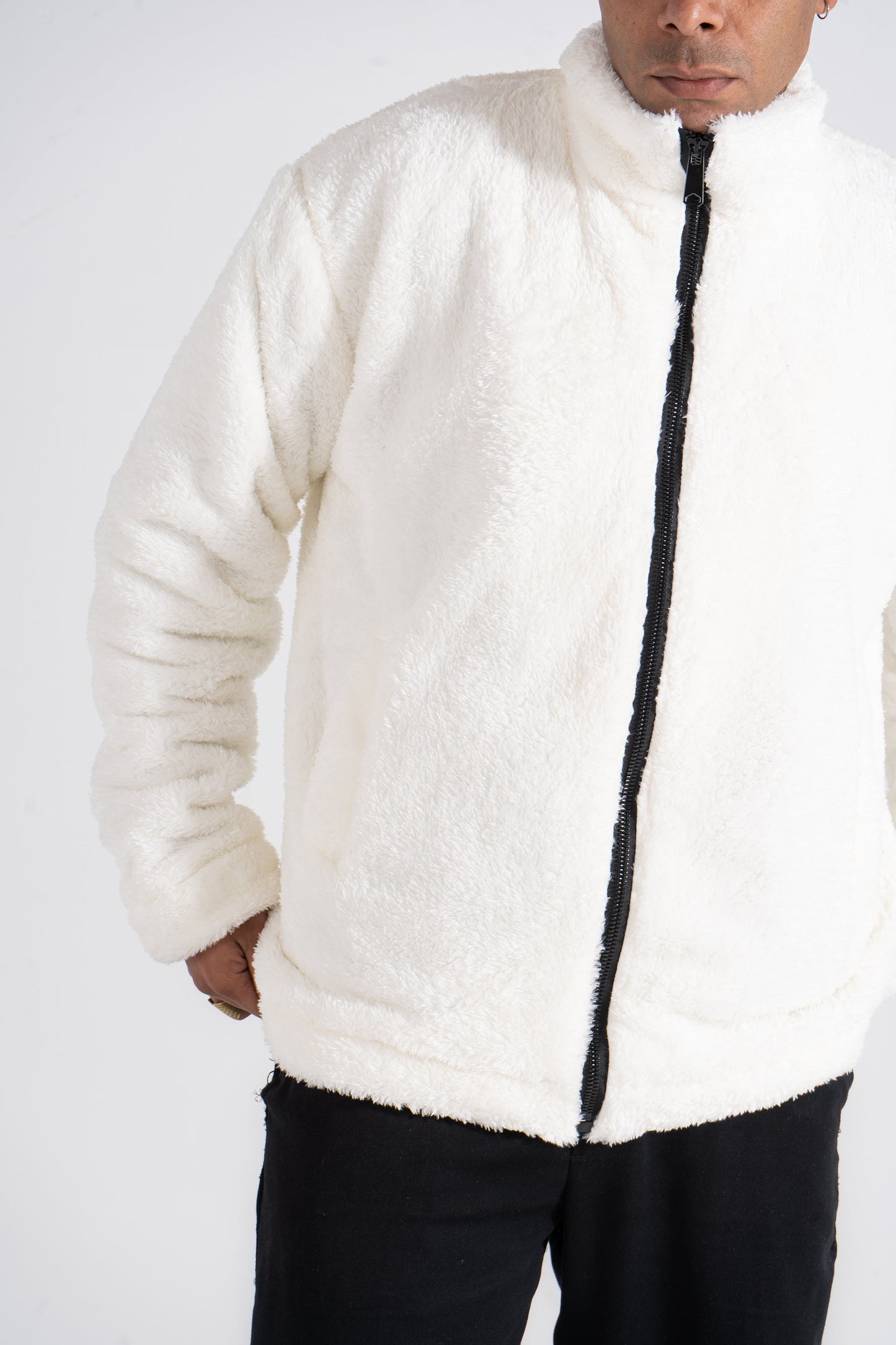 White Bear Zipper Jacket - oddegypt