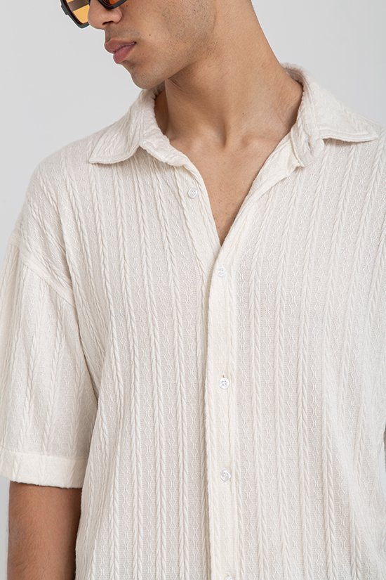 White Knit Shirt - oddegypt